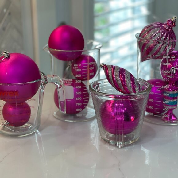 11 Memorable Large Pink Nostalgic Tree Ornaments-NEW - Picture 14 of 15